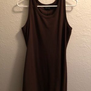 NY&Co brown sleeveless dress